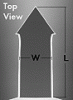 ARROW™ AFM tip top view